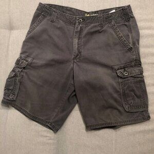 Lee Dungarees Cargo Shorts Utility Pockets Outdoor Cotton Hiking Black Men’s 34